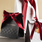 Preview: Geschenktasche Diamond, Geschenkverpackung, Geschenktasche, embossed merry Christmas, schwarz, style